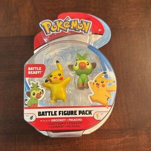 Pokemon Battle Figure Pack Pikachu and Grookey New Toy